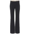 CHLOÉ MID-RISE CRÊPE BOOTCUT PANTS,P00337374