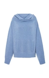 ROSETTA GETTY OVERSIZED WOOL AND CASHMERE-BLEND HOODED SWEATSHIRT,678353