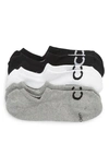 Calvin Klein 3-pack Micro Cushion No-show Socks In Grey Heather/ White/ Black
