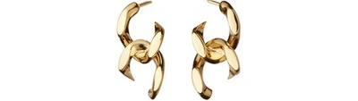 Annelise Michelson Tiny Déchaînée Earrings In Gold