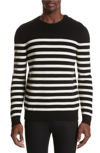 SAINT LAURENT Stripe Wool Sweater,517314YA2RN