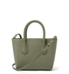 Dagne Dover Signature Petite Coated Canvas Tote - Green In Olive
