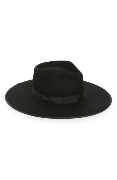 Lack Of Color Noir Wool Rancher Hat In Black