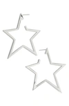 JENNIFER ZEUNER SADE X-LARGE STAR HOOP EARRINGS,339