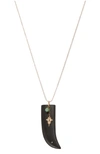 GINETTE NY EBONY AND TURQUOISE PENDANT NECKLACE,EBN2-00/OR ROSE