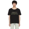 Gucci Web-stripe Logo Cotton-jersey T-shirt In Black