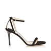 JIMMY CHOO MINNY 85 Black Suede Sandals,MINNY85SUE S