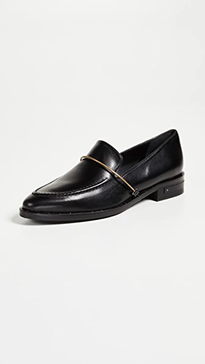 Freda Salvador Women's Light Apron-toe Loafers In Mustard Embossed Croc