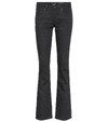 SAINT LAURENT STRETCH-COTTON BOOTCUT PANTS,P00326414