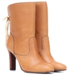 SEE BY CHLOÉ LARA LEATHER ANKLE BOOTS,P00321116