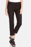 KAREN KANE STRETCH WOVEN CAPRI PANTS,L51111