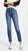 RE/DONE High Rise Ankle Crop Jeans,REDON30131