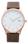 MVMT THE CLASSIC LEATHER STRAP WATCH, 45MM (NORDSTROM EXCLUSIVE),MVMT135