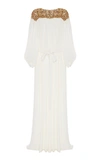 MARCHESA JEWEL EMBROIDERED GEORGETTE CAFTAN,M24705