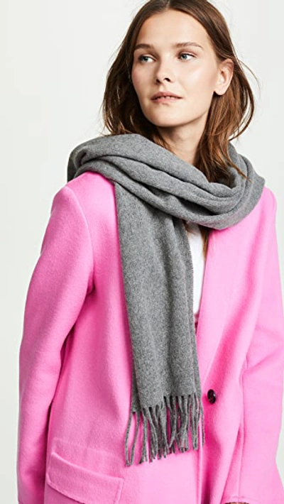 Acne Studios Canada New Fringed Scarf In Grey