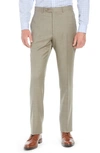 SANTORELLI LUXURY FLAT FRONT WOOL DRESS PANTS,1900F