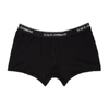 DOLCE & GABBANA DOLCE AND GABBANA TWO-PACK BLACK BOXER BRIEFS