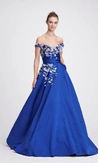 MARCHESA OFF THE SHOULDER BALL GOWN,MC19RG4826-2