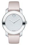 MOVADO BOLD LEATHER STRAP WATCH, 36MM,3600522