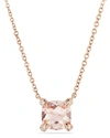 David Yurman Petite Chatelaine Pendant Necklace With Morganite And Diamonds In 18k Rose Gold, 7mm, 18"l