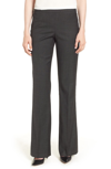 Hugo Boss Tulea Side Zip Tropical Stretch Wool Trousers In Black Fantasy