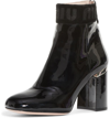 MIU MIU LOGO PATENT BOOTIE,5T154C LXNF 08599