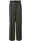 ETRO ETRO 条纹直筒裤 - 黑色