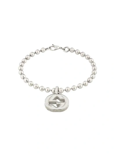 Gucci Sterling Silver Interlocking G Bracelet