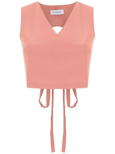 Olympiah Papa Cropped Top In Pink