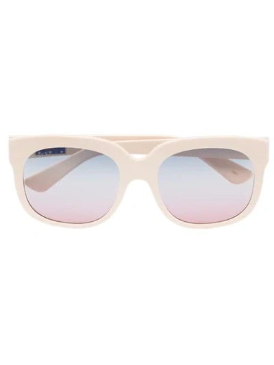 Gucci Eyewear Ivory Elton John Sunglasses - Neutrals In Nude & Neutrals