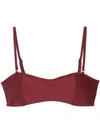 Duskii Bandeau Bikini Top In Red