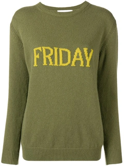 Alberta Ferretti Friday Knitted Jumper - 绿色 In Green