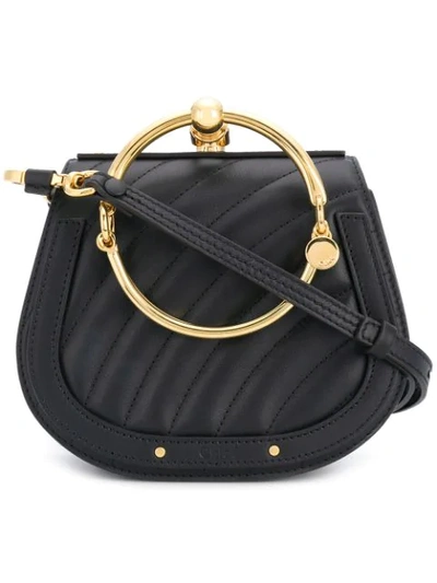 Chloé Black Nile Small Quilted Leather Shoulder Bag