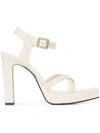 GUCCI GUCCI EXTENDED PLATFORM SOLE SANDALS - WHITE