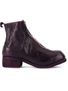 GUIDI ZIP FRONT ANKLE BOOTS