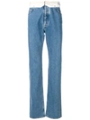 MAISON MARGIELA turnover waist bootcut jeans