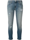 J BRAND DISTRESSED CROPPED JEANS