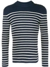 SAINT LAURENT STRIPED BUTTONED JUMPER