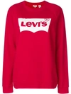 LEVI'S LEVI'S RELAXED GRAPHIC SWEATSHIRT - RED