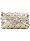 VALENTINO GARAVANI VALENTINO VALENTINO GARAVANI ROCKSTUD SHOULDER BAG - METALLIC