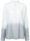 ELIZABETH AND JAMES GRADIENT BUTTON DOWN COLLAR SHIRT