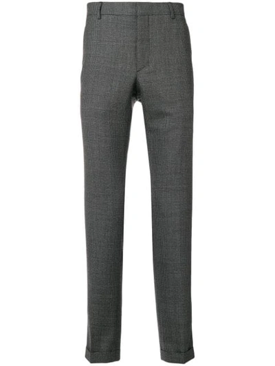 Prada Tailored Fitted Trousers In Grey