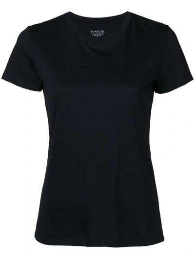 Vince Round-neck Short-sleeved T-shirt In Transparent