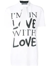 DOLCE & GABBANA DOLCE & GABBANA I'M IN LOVE WITH LOVE印花T恤 - 白色