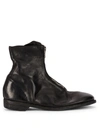 GUIDI FRONT ZIP ANKLE BOOTS