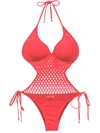 AMIR SLAMA cut out detail swimsuit