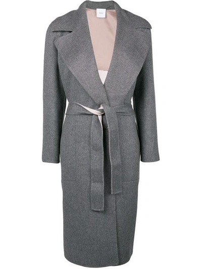 Agnona Cashmere Belted Coat - 灰色 In Grey