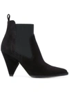 SERGIO ROSSI POINTED ANKLE BOOTS