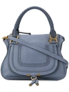 Chloé Marcie Shoulder Bag In Blue