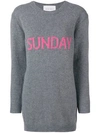 Alberta Ferretti Sunday Sweater Dress In Grey